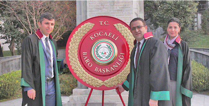 Kocaeli baro başkanlığı çelengi