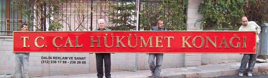 DIŞ CEPHE TABELA TEK SIRA HÜKÜMET KONAĞI