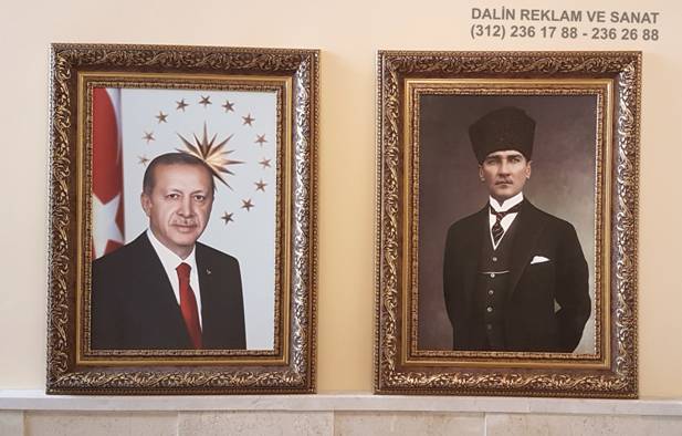 MAKAM ODASI ATATÜRK TABLOLARI ATATÜRK PANOSU ÇERÇEVE 93 02