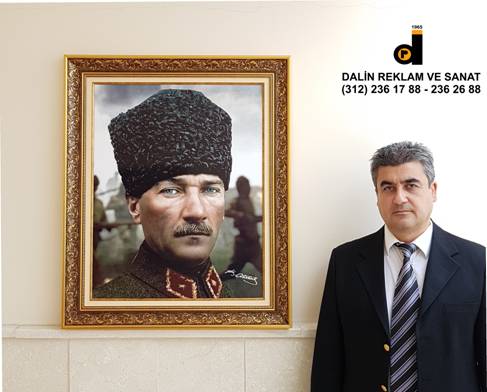 MAKAM ODASI ATATÜRK TABLOSU ATARESİM 11 ÇERÇEVE MODELİ 7641 Y 2